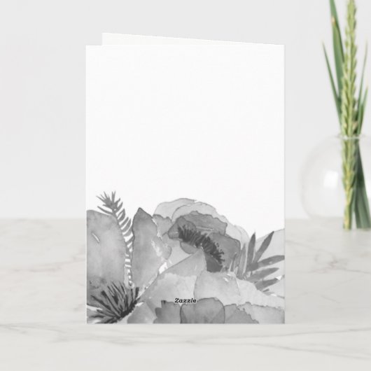  Waterverf Florals Moederdag Kaart (Achterkant)