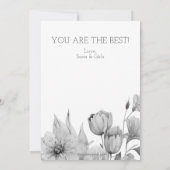  Waterverf Florals Moederdag Kaart (Achterkant)