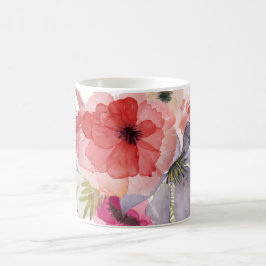  Waterverf Florals Moederdag Kaart Koffiemok