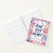 Waterverf Florals | Schrift Notitieboek (Binnen)