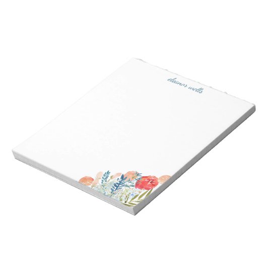  Waterverf Florals Speciaal Papier Notitieblok (Linkerzijde)