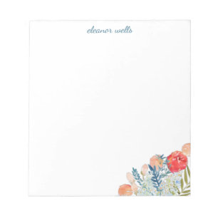 Waterverf Florals Speciaal Papier Notitieblok