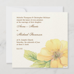 Waterverf Florals Weddenschap Kaart