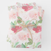 Waterverf Florals Wedding Bouquet Hand Painted Inpakpapier Vel (In situ)