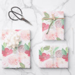 Waterverf Florals Wedding Bouquet Hand Painted Inpakpapier Vel<br><div class="desc">Echte Waterverf handgeschilderd waterverf Floral Pattern Wrapping Paper</div>