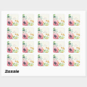 Waterverf Florals Wedding Stickers (Vel)
