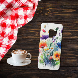 Waterverf Florals Wildbloemen Feminine Trendy Case-Mate Samsung Galaxy S9 Hoesje