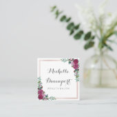 Waterverf floranje visitekaartje (Staand voorkant)