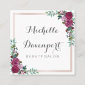 Waterverf floranje visitekaartje (Voorkant)