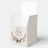 Waterverf floreel baby shower bedankdoosjes (Geopend)