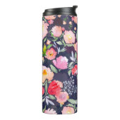 Waterverf floreel botanisch patroon en naadloos b thermosbeker (Gedraaid links)