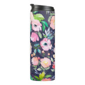 Waterverf floreel botanisch patroon en naadloos b thermosbeker (Geroteerd rechts)