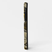 Waterverf floreel geel-bruin patroon. Case-Mate iPhone case (Achterkant/links)