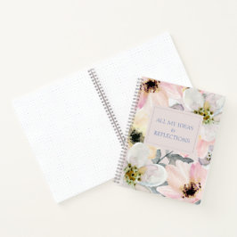 Waterverf floreel notitieboek