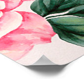 waterverf floreel patroon, , bloem, poster (Hoek)