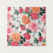 waterverf floreel patroon, , bloem, wandkleed (Voorkant (horizontaal))