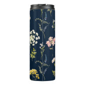 Waterverf floreel patroon, delicate bloemhand dd thermosbeker (Achterkant)