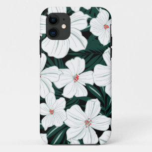 Waterverf floreel patroon groen en wit Case-Mate iPhone case