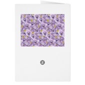 Waterverf floreel patroon met violette pansies (Achterkant)