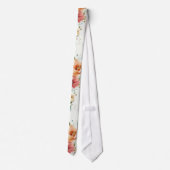 Waterverf floreel Stropdas (Achterkant)