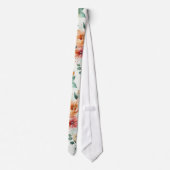 Waterverf floreel Stropdas (Achterkant)