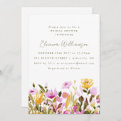 Waterverf Florence Vrijgezellenfeest Cute Pink Oli Kaart (Voorkant / Achterkant)