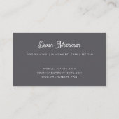 Waterverf Florenz | Pet Care Visitekaartje (Achterkant)