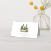 Waterverf Florial Church doopsel doop Plaatskaartje (Voorkant)