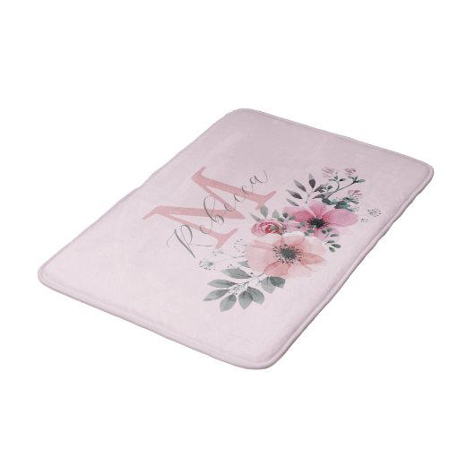 waterverf flormonogram badmat (Gekanteld)