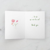 Waterverf Flower bedankt dat je zo mooi bent Kaart (Binnen)