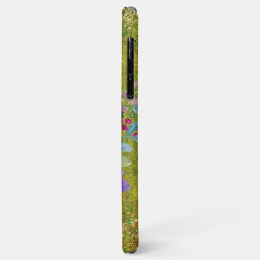 Waterverf Flower Bouquet on Rustic Green Case-Mate iPhone Case (Achterkant/links)