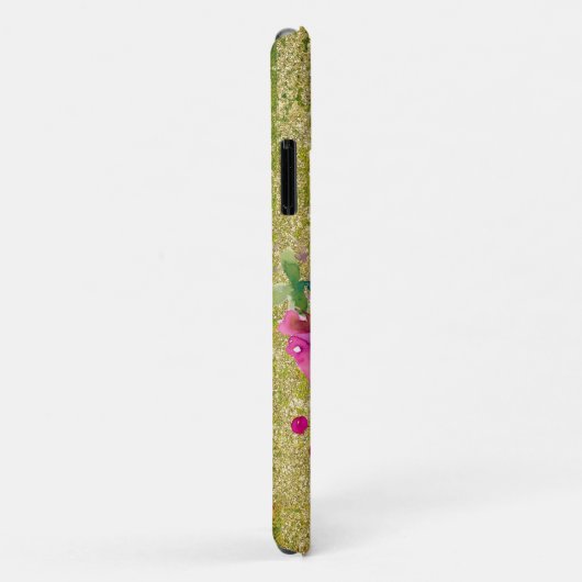 Waterverf Flower Bouquet on Rustic Green Case-Mate iPhone Case (Achterkant/rechts)