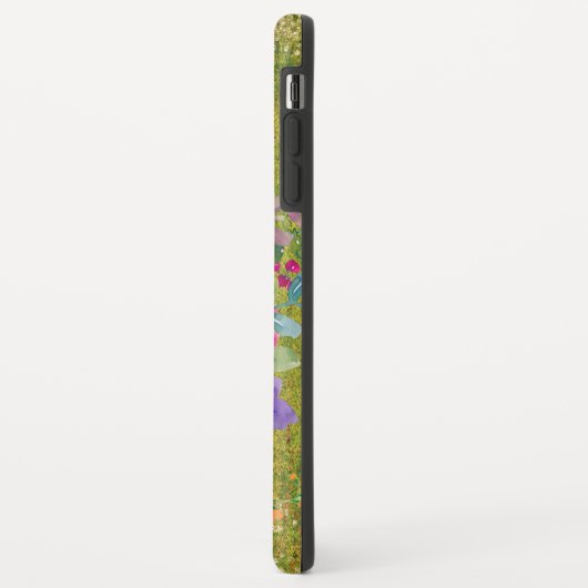 Waterverf Flower Bouquet on Rustic Green Case-Mate iPhone Case (Achterkant/links)