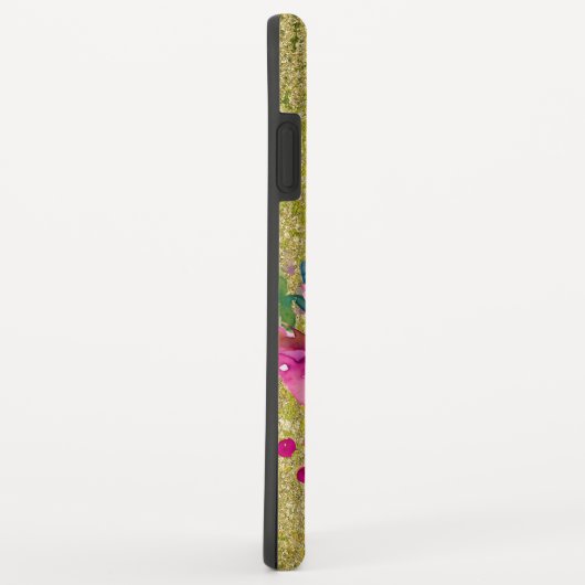 Waterverf Flower Bouquet on Rustic Green Case-Mate iPhone Case (Achterkant/rechts)