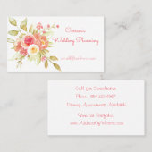 Waterverf Flower Bouquet Visitekaartje (Voorkant / Achterkant)