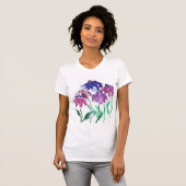 waterverf flower burgundy bouquet t-shirt (Voorkant volledig)
