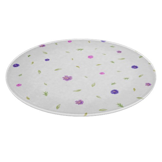 Waterverf Flower Chopping Board - cadeau voor mama Snijplank (Hoek)