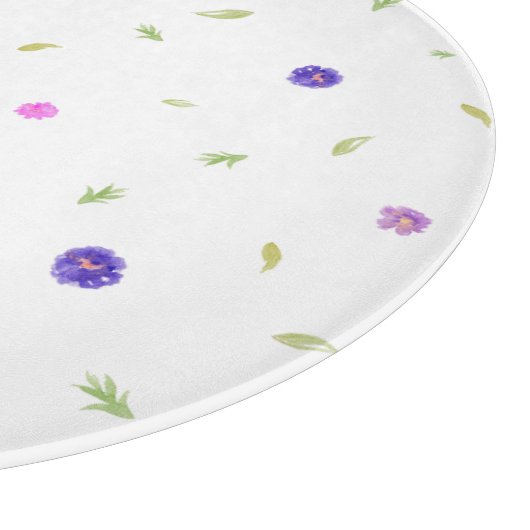 Waterverf Flower Chopping Board - cadeau voor mama Snijplank (Hoek)