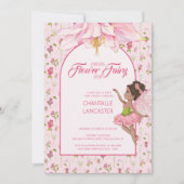 Waterverf Flower Fairy Baby shower Kaart (Voorkant)