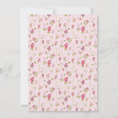 Waterverf Flower Fairy Baby shower Kaart (Achterkant)