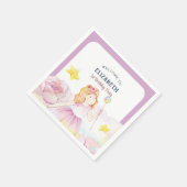 Waterverf Flower Fairy Meisje Verjaardagsfeest Servet (Hoek)