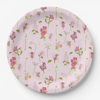 Waterverf Flower Fairy Papieren Bordje