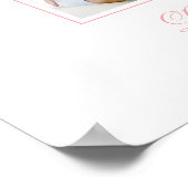 Waterverf Flower Funeral Welcome Sign - 18 x 24 Poster (Hoek)