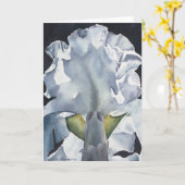 Waterverf Flower Iris Print Wenskaart Kaart (Gele Bloem)