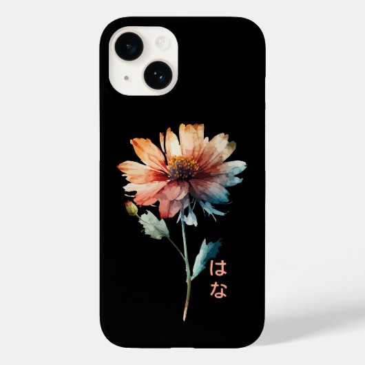 Waterverf Flower Japanese Case-Mate iPhone Case (Achterkant)