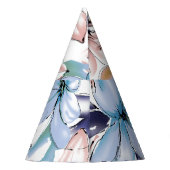 Waterverf Flower: liefdevol geschilderd ontwerp Feesthoedjes (Achterkant)