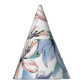 Waterverf Flower: liefdevol geschilderd ontwerp Feesthoedjes (Rechts)