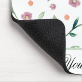 Waterverf Flower Muismat – Custom Gift voor haar (Hoek)