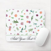 Waterverf Flower Muismat – Custom Gift voor haar (Met muis)