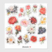 Waterverf Flower Scrapbook Stationery Sticker (Vel)